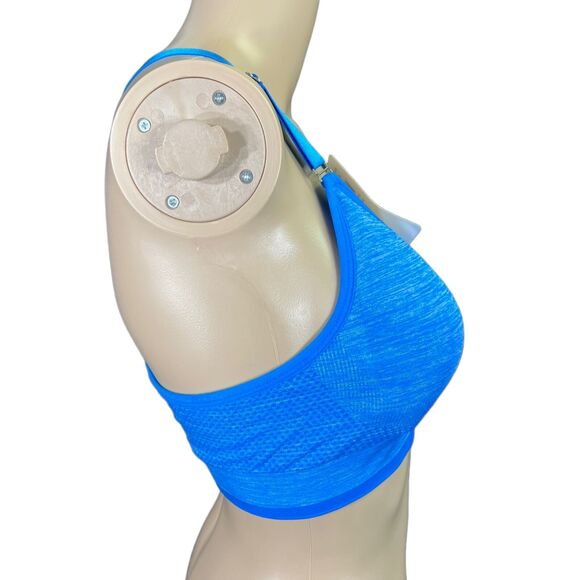 Kali and Win Womens Sports Bra Seamless Racerback Light Support Blue Med Large - Picture 2 of 11
